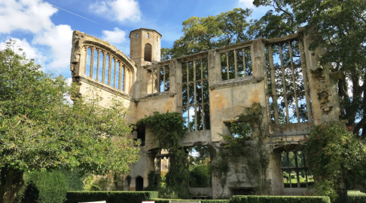 Image for Conservators work to protect the ancient ruins at Sudeley Castle and get rare view of ancient graffiti