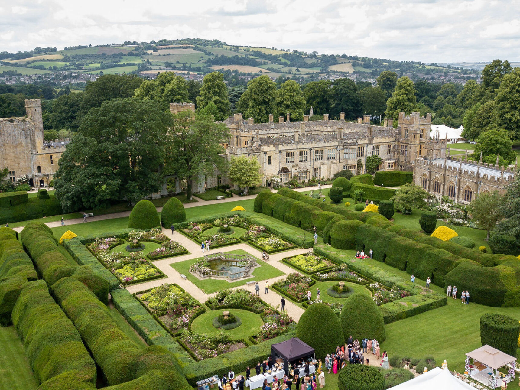 A Ceremony from the Haha lawn offers extraordinary views across the Queen's Garden