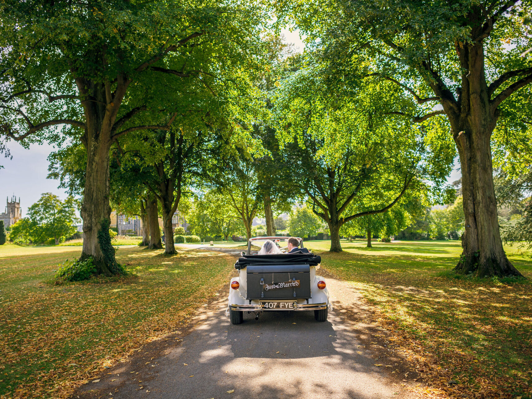 A driveway made for newlyweds